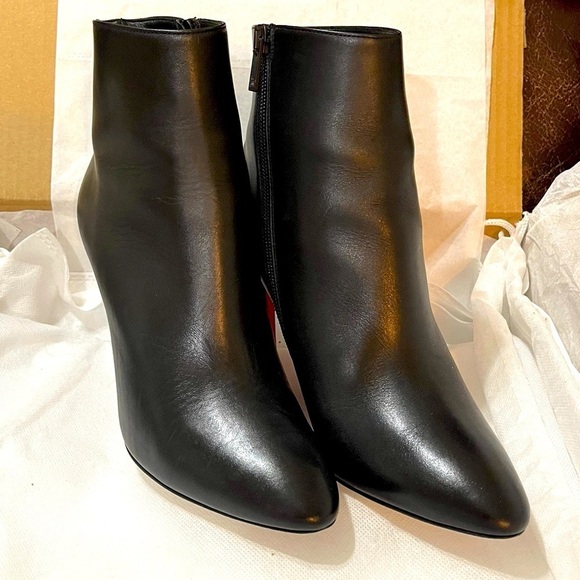 Christian Louboutin Eloise ankle bootie calf 100mm black Napa leather EU37.5 - Picture 8 of 10